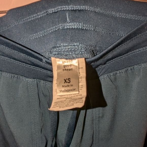 XS blue wonderwink scrub bottoms - Picture 3 of 5